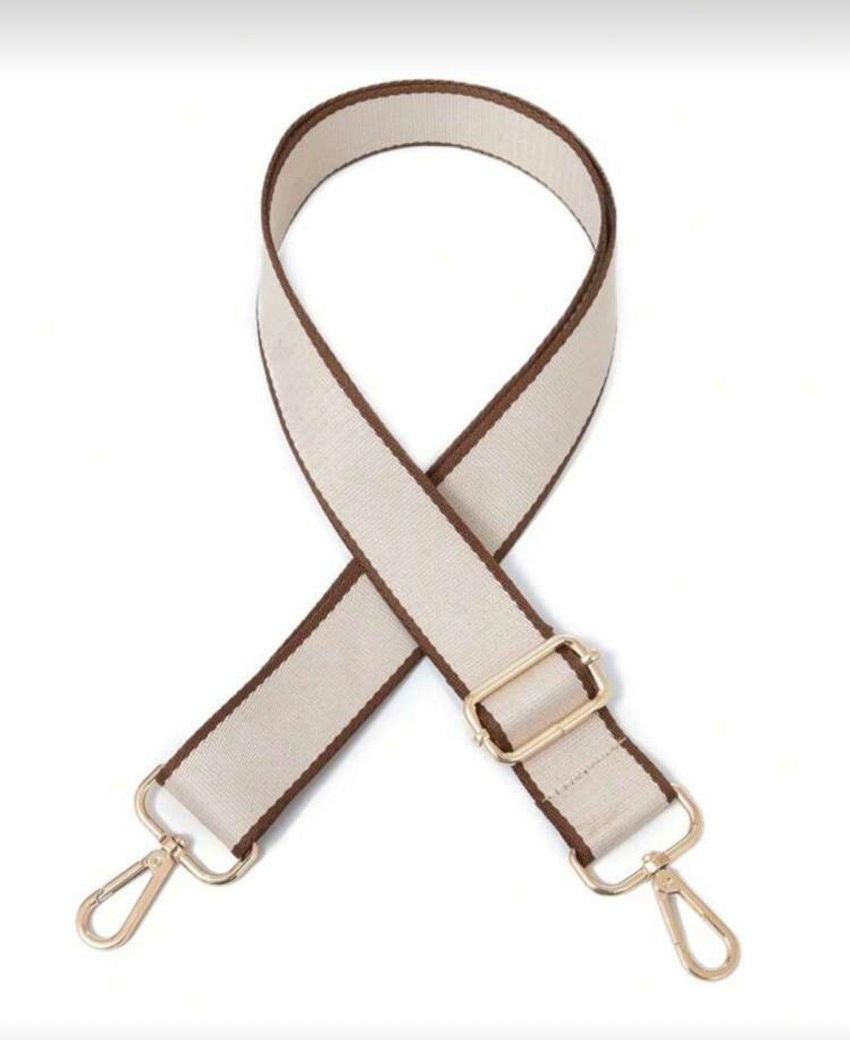 Beige/tan edge/gold